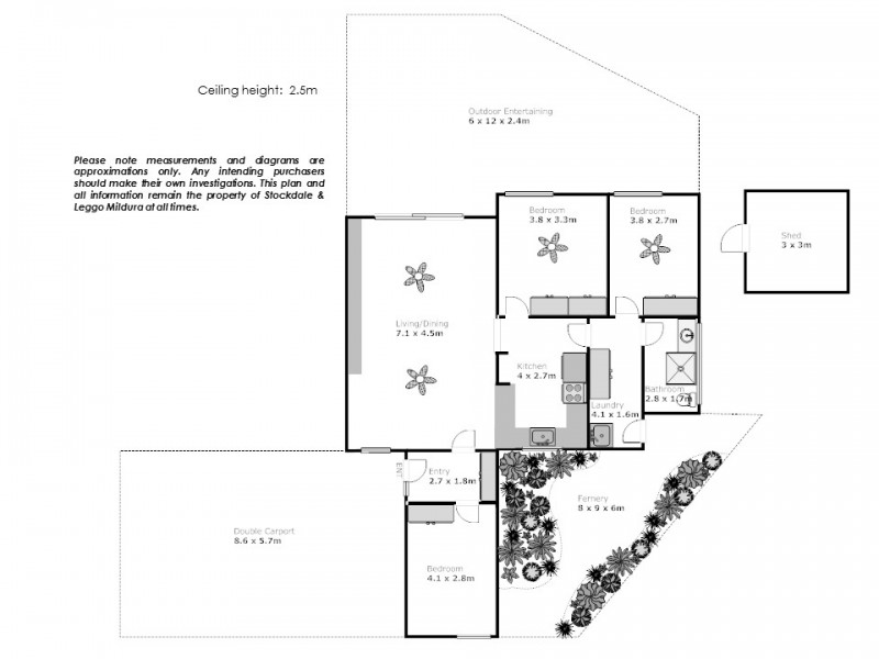 1/9 John Court, Irymple VIC 3498 Floorplan