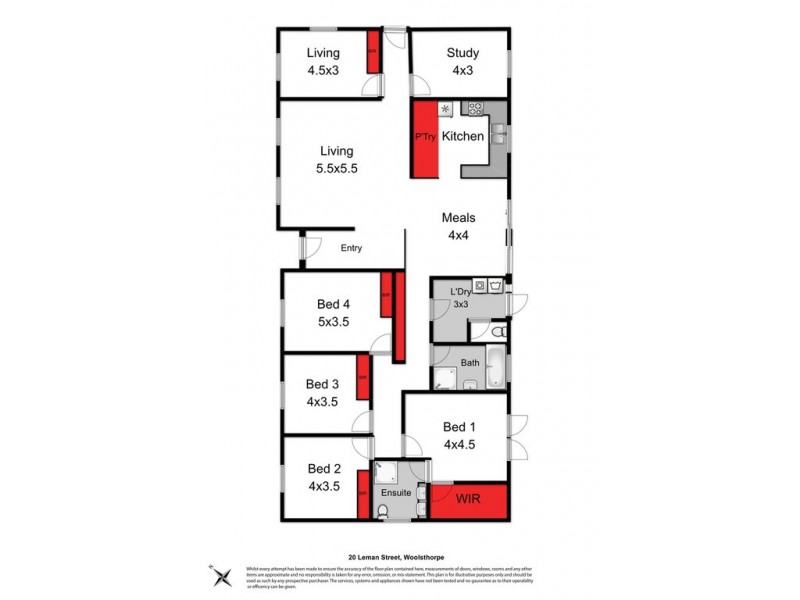 20 Leman Street, Woolsthorpe VIC 3276 Floorplan