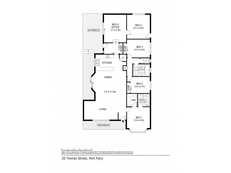 20 Tieman Street, Port Fairy VIC 3284 Floorplan