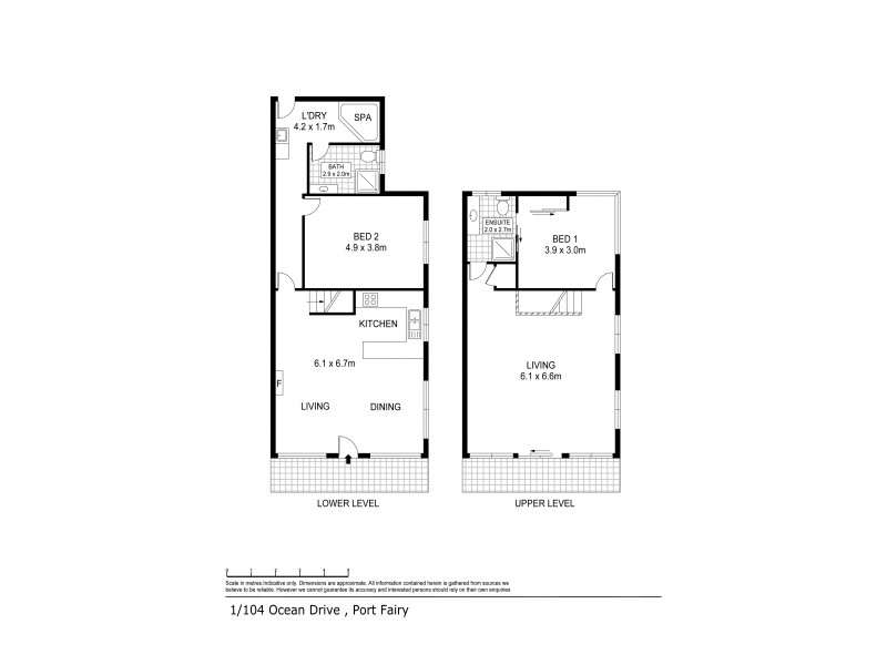 1/104 Ocean Drive, Port Fairy VIC 3284 Floorplan