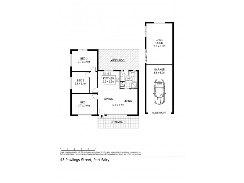 43 Powling Street, Port Fairy VIC 3284 Floorplan