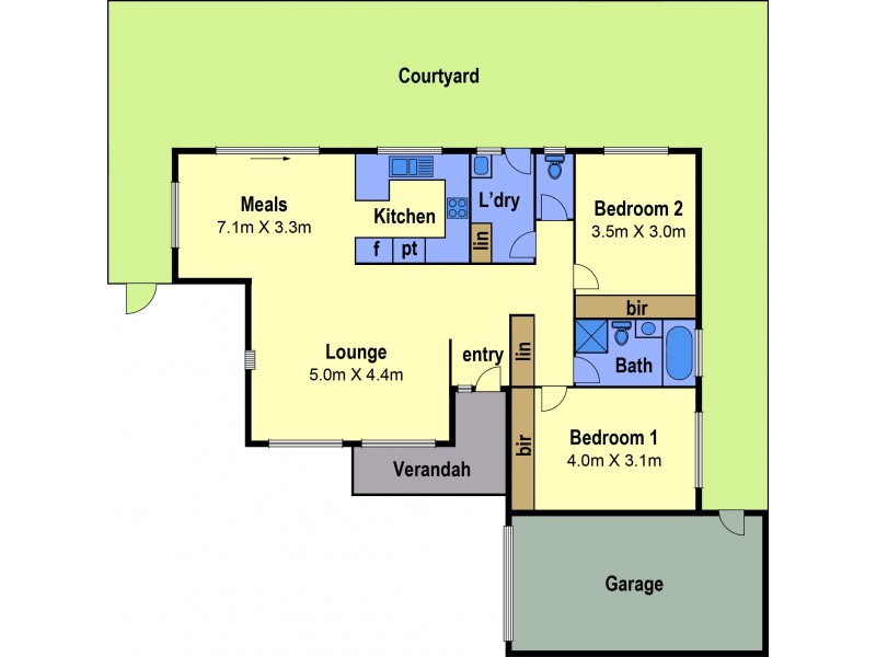 2/71 Lane Crescent, Reservoir VIC 3073 Floorplan