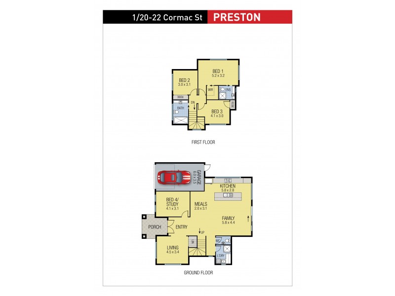 1/20 – 22 Cormac Street, Preston VIC 3072 Floorplan