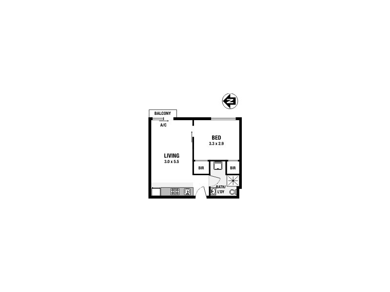 220/19 Pentridge Boulevard, Coburg VIC 3058 Floorplan