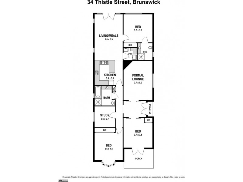 34 Thistle Street, Brunswick VIC 3056 Floorplan