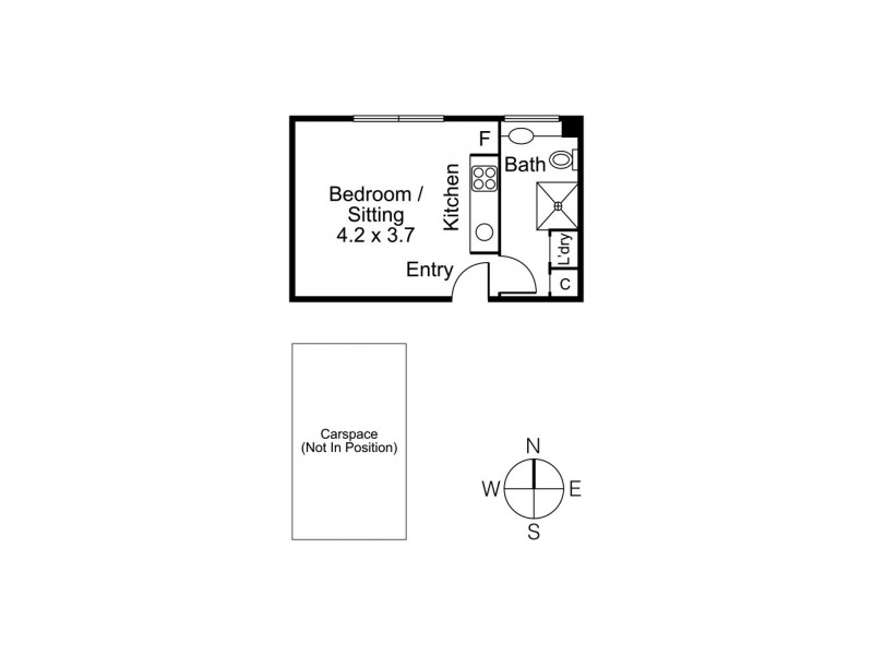 13/44 Kneen Street, Fitzroy North VIC 3068 Floorplan