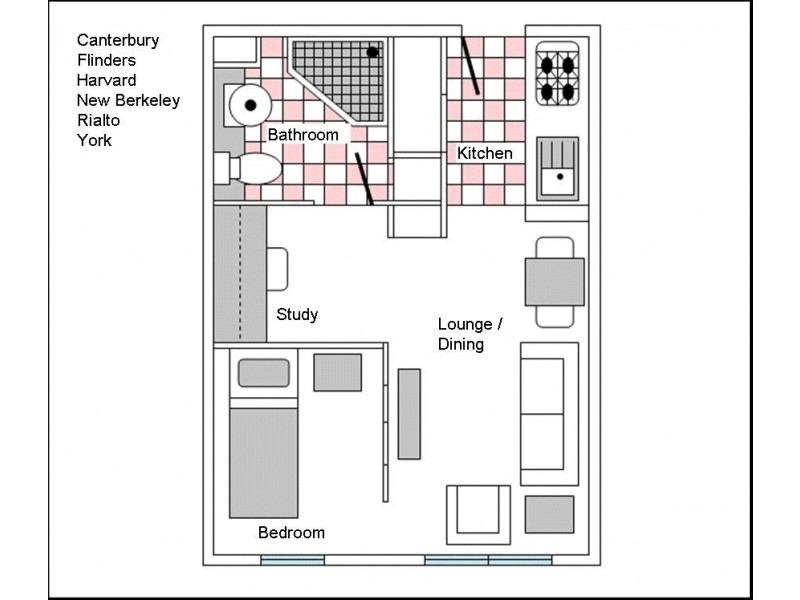 4121/550-570 Lygon Street, Carlton VIC 3053 Floorplan