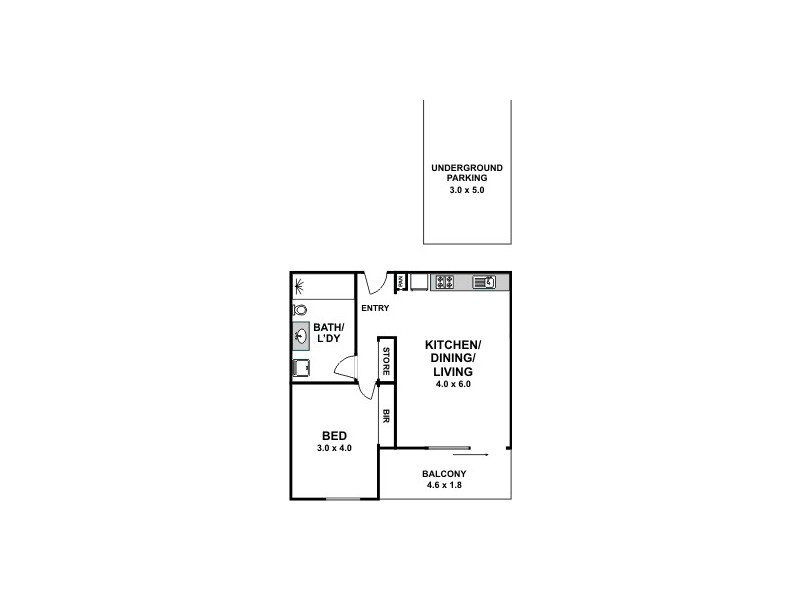 906/597-601 Sydney Road, Brunswick VIC 3056 Floorplan