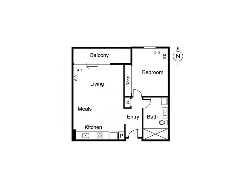 804/597-601 Sydney Road, Brunswick VIC 3056 Floorplan
