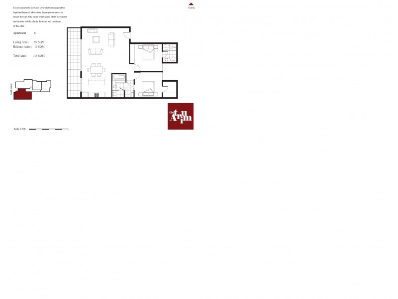 6/14A Bent Street, Brunswick West VIC 3055 Floorplan