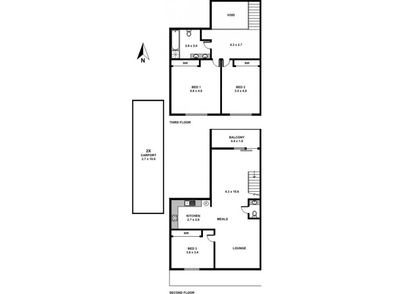 127/108-124 Union Street, Brunswick VIC 3056 Floorplan