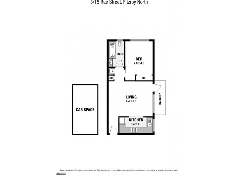 3/15 Rae Street, Fitzroy North VIC 3068 Floorplan