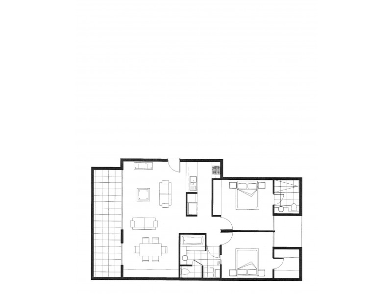 2/14A Bent Street, Brunswick West VIC 3055 Floorplan