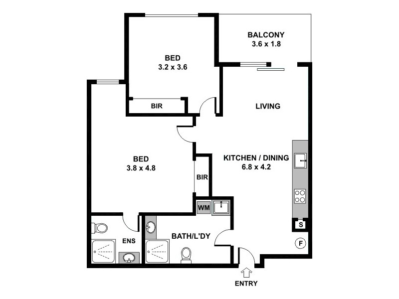 111/151 Princes Street, Carlton VIC 3053 Floorplan
