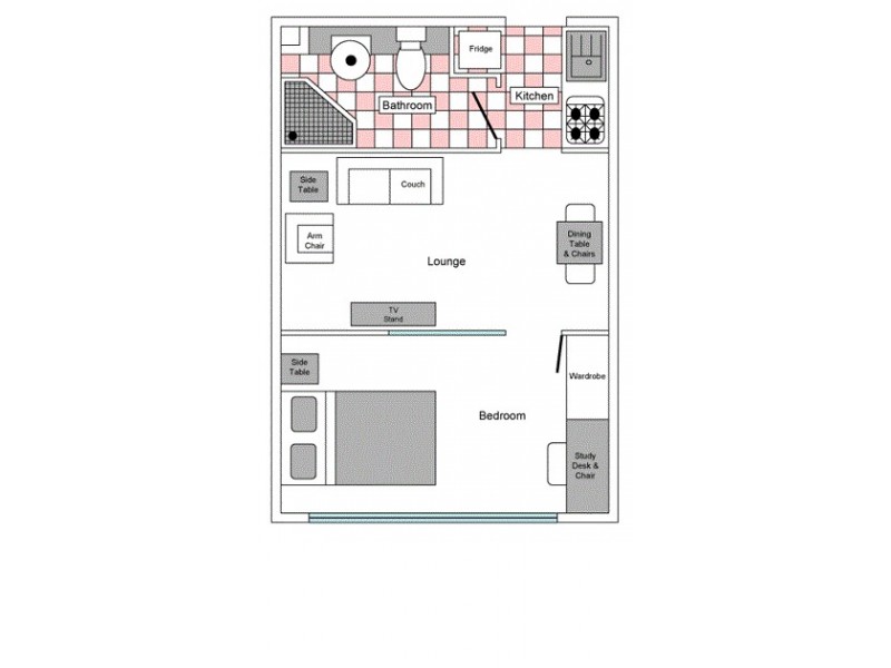 514/800 Swanston Street, Carlton VIC 3053 Floorplan