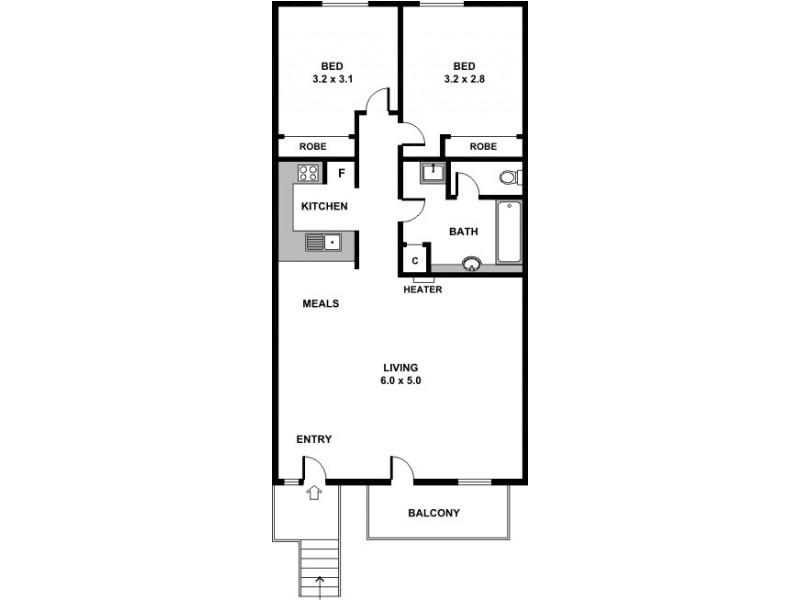 63/39 Rathdowne Street, Carlton VIC 3053 Floorplan