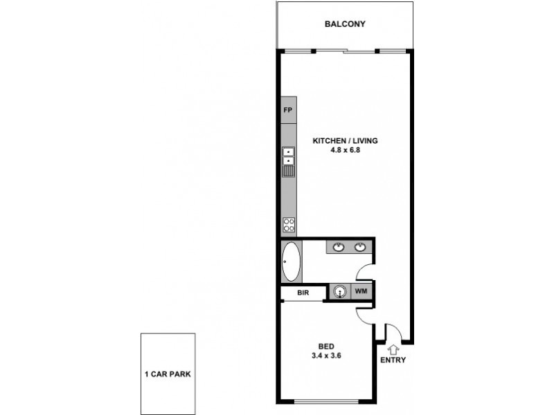 3/104 Lygon Street, Brunswick East VIC 3057 Floorplan