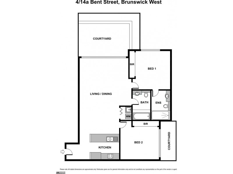 4/14A Bent Street, Brunswick West VIC 3055 Floorplan