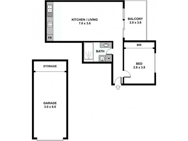 4/1 Barries Place, Clifton Hill VIC 3068 Floorplan