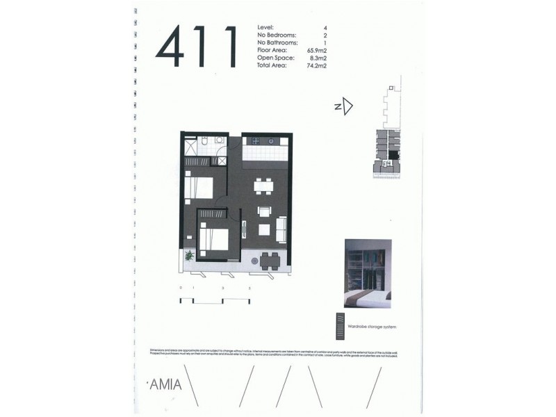 411/1 Brunswick Road, Brunswick East VIC 3057 Floorplan