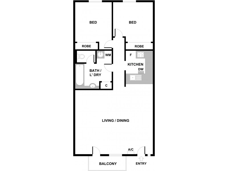 28/36 Drummond Street, Carlton VIC 3053 Floorplan
