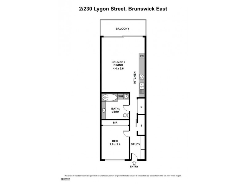2/230 Lygon Street, Brunswick East VIC 3057 Floorplan