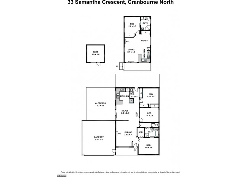 33 Samantha Crescent, Cranbourne North VIC 3977 Floorplan