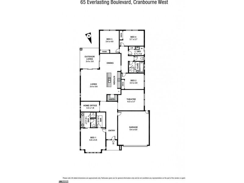 65 Everlasting Boulevard, Cranbourne West VIC 3977 Floorplan