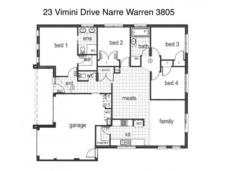 23 Vimini Drive, Narre Warren VIC 3805 Floorplan