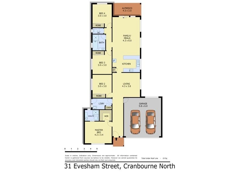31 Evesham Street, Cranbourne North VIC 3977 Floorplan