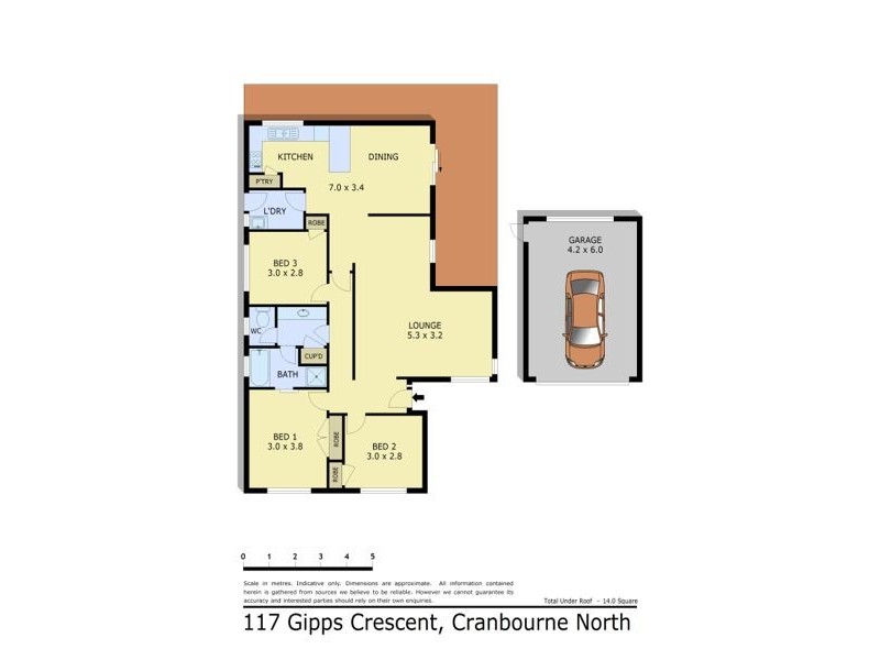 117 Gipps Crescent, Cranbourne North VIC 3977 Floorplan