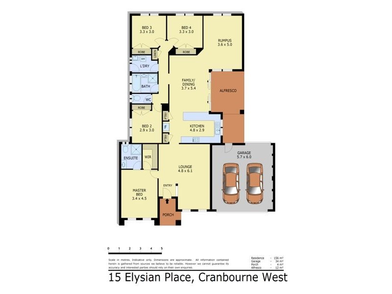 15 Elysian Place, Cranbourne West VIC 3977 Floorplan
