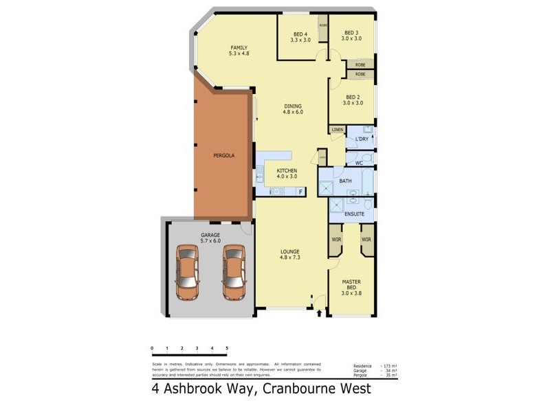 4 Ashbrook Way, Cranbourne West VIC 3977 Floorplan