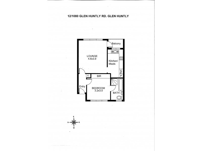 12/1080 Glenhuntly Rd, Glen Huntly VIC 3163 Floorplan