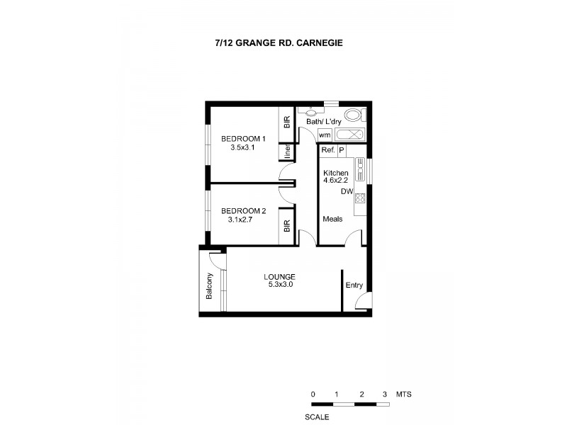 7/12 Grange Road, Carnegie VIC 3163 Floorplan