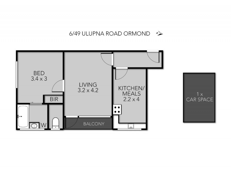 6/49 Ulupna Road, Ormond VIC 3204 Floorplan