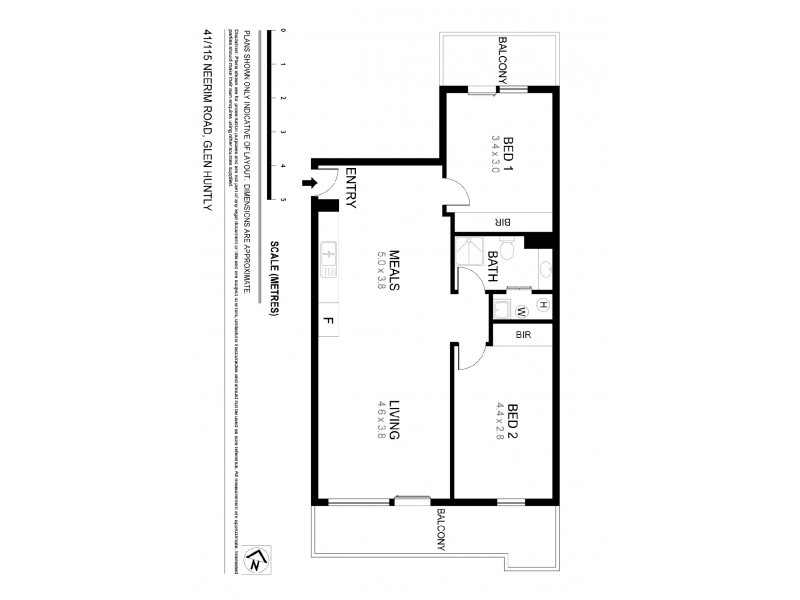 41/115 Neerim Road, Glen Huntly VIC 3163 Floorplan