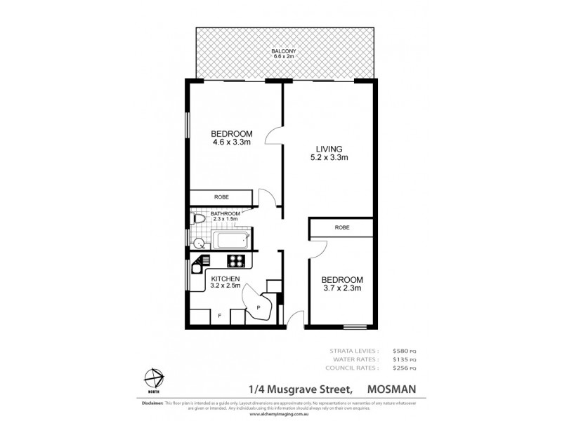1/4 Musgrave Street, Mosman NSW 2088 Floorplan
