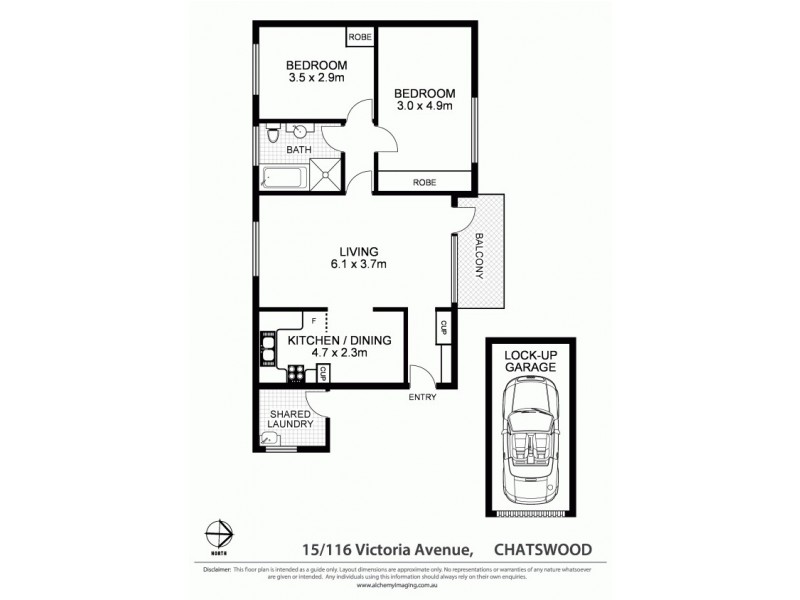 15/116 Victoria Avenue, Chatswood NSW 2067 Floorplan