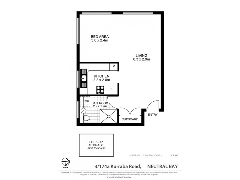 3/174a Kurraba Road, Neutral Bay NSW 2089 Floorplan