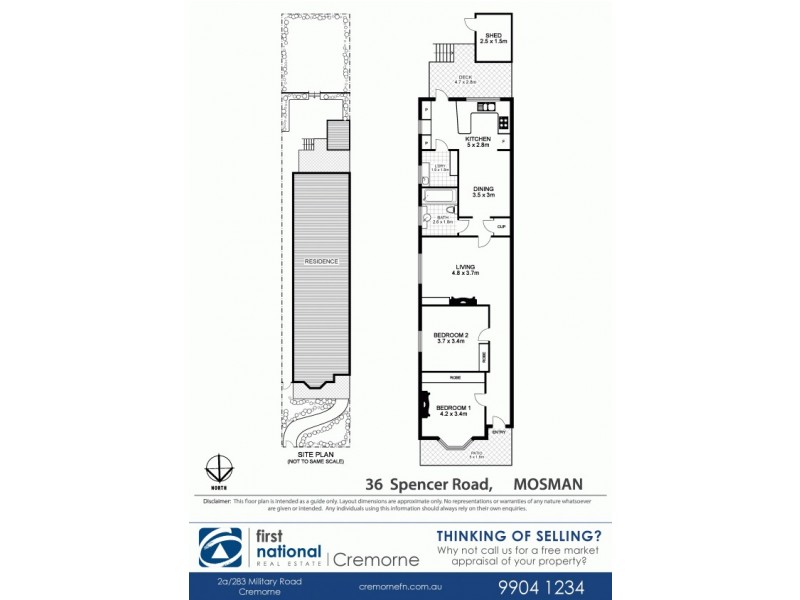 36 Spencer Road, Mosman NSW 2088 Floorplan