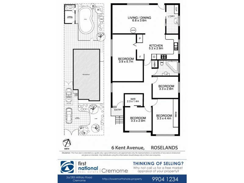 6 Kent Avenue, Roselands NSW 2196 Floorplan