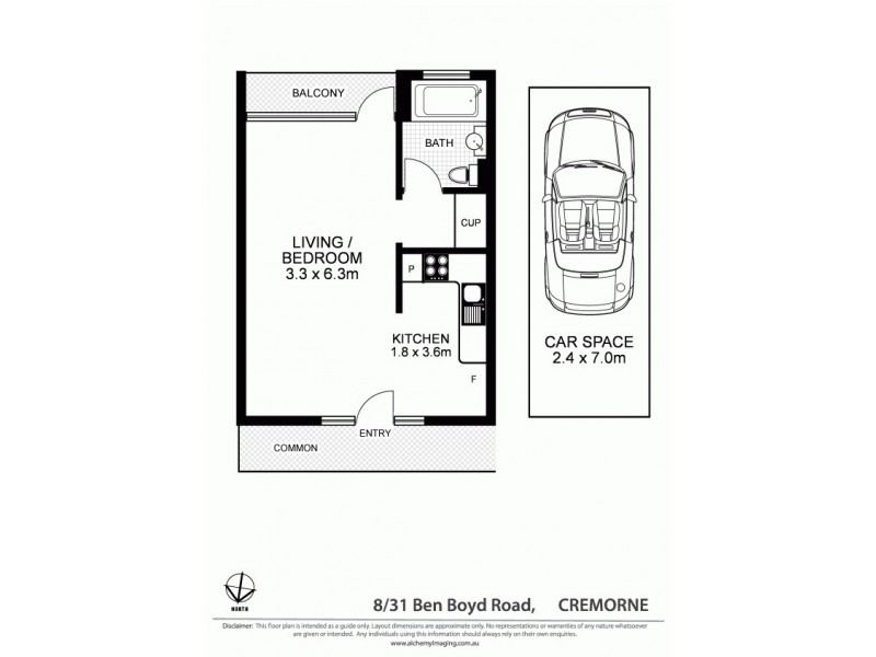 8/31 Ben Boyd Road, Neutral Bay NSW 2089 Floorplan