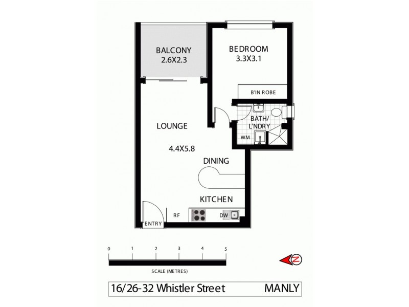 16/26 Whistler Street, Manly NSW 2095 Floorplan
