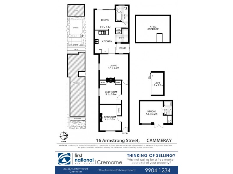 16 Armstrong Street, Cammeray NSW 2062 Floorplan