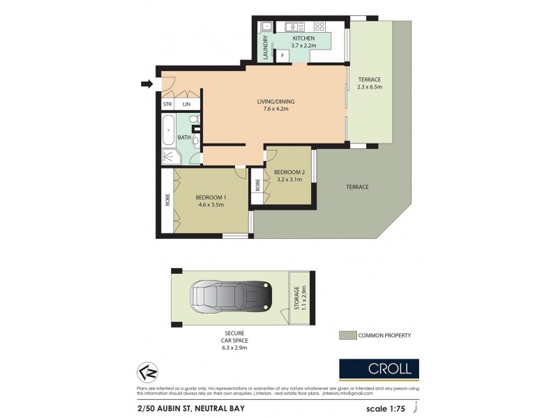2/50 Aubin Street, Neutral Bay NSW 2089 Floorplan