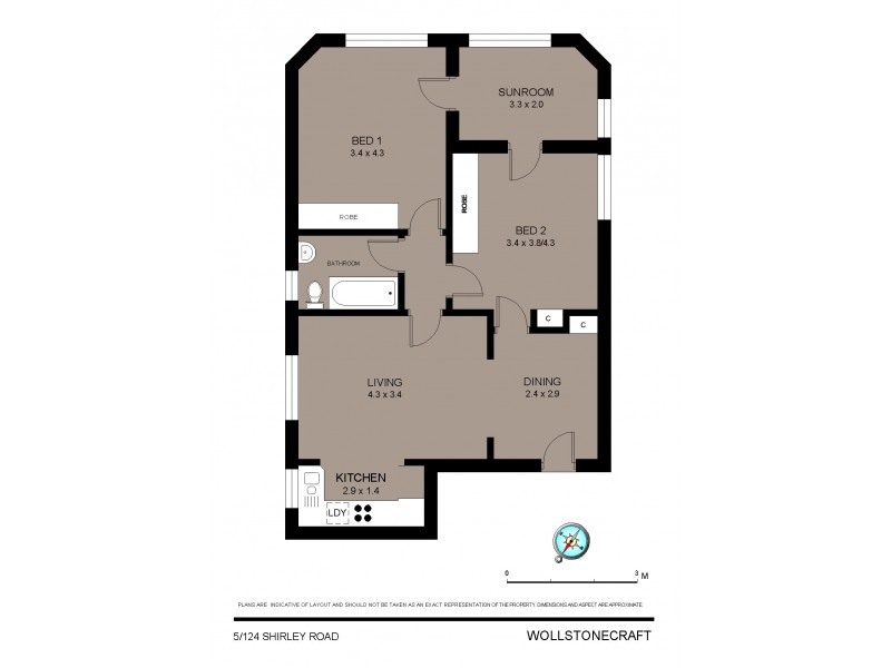 5/124 Shirley Road, Wollstonecraft NSW 2065 Floorplan
