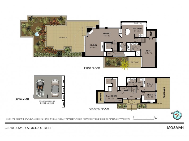 3/8 Lower Almora Street, Mosman NSW 2088 Floorplan