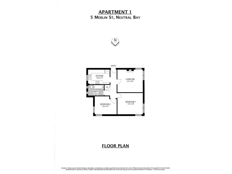 1/5 Merlin Street, Neutral Bay NSW 2089 Floorplan