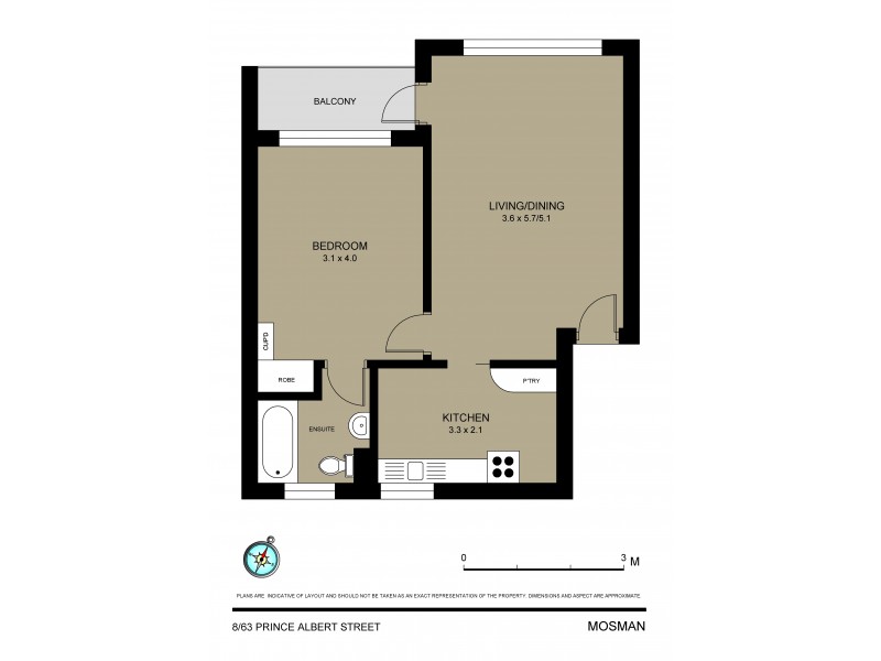 8/63 Prince Albert Street, Mosman NSW 2088 Floorplan